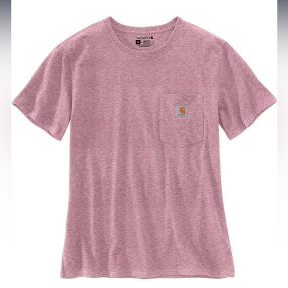 Carhartt Loose Fit Heavyweight Short Sleeve Pocket Tee / Heather Pink / M(8-10) - Picture 2 of 8